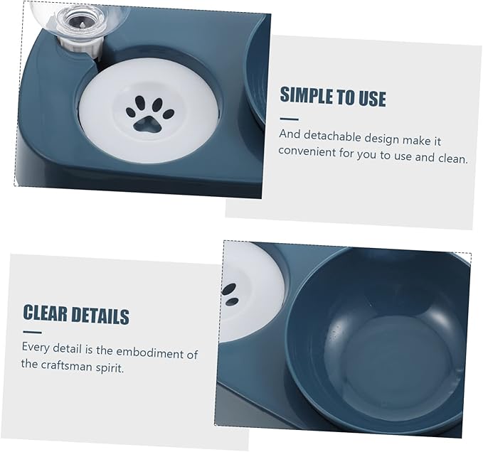 Practical Pet Drinking Bowl Elevated Cat Dog Feeder Bottle Easy to Clean Automatic Pet Food Dispenser