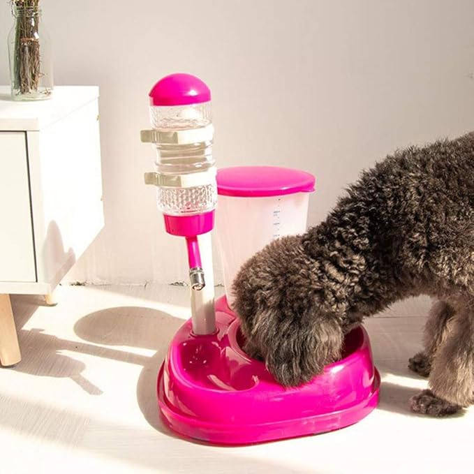 balacoo 1pc Automatic Pet Water Dispenser and Food Feeder Pet Supplies Water Bottle and Roller Nozzle for Dogs and Cats Easy to Use and Design