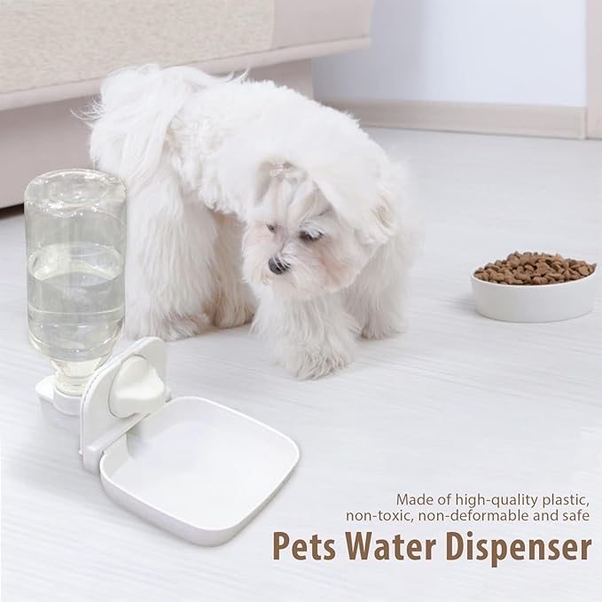 Automatic Pet Water Dispenser Feeder, Spill-Free Water Station for Dogs Cats, 4 Gallon Capacity, Easy Refill Waterer