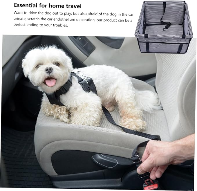 BESPORTBLE Pet Travel Carrier Safety Belt Breathable Dog Car Seat Cover for Cars Easy to Install Pet Seat for Dogs and Convenient Travel