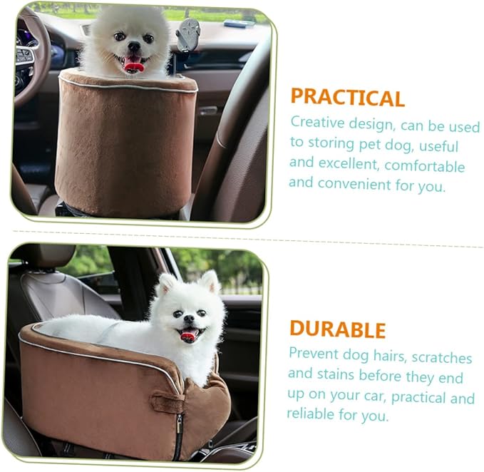 Car Dog Bed Non-Slip Pet Travel Cushion Washable and Durable Dog Car Seat for Comfort and Safety Lightweight Portable Design