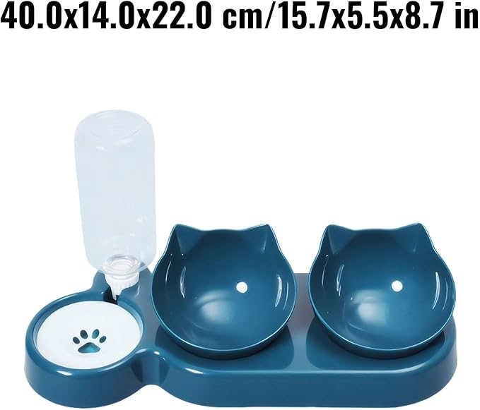 Automatic Pet Bowl for Dogs and Cats with Water Dispenser - 3-Day Feeding and Drinking Station for Home, Store, Boarding, and Travel
