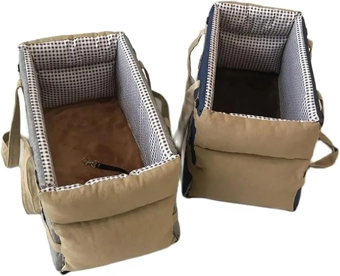 Dog Car Seat Center Console Car Seat For Small Pets Portable Booster Seat Cats And Dogs Travel Bags Fully Detachable Washable(Blue)