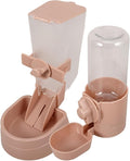1set Pet Water Dispenser and Automatic Feeder for Cats and Water Bowl Safe Hanging Design for Pet Cages and Home