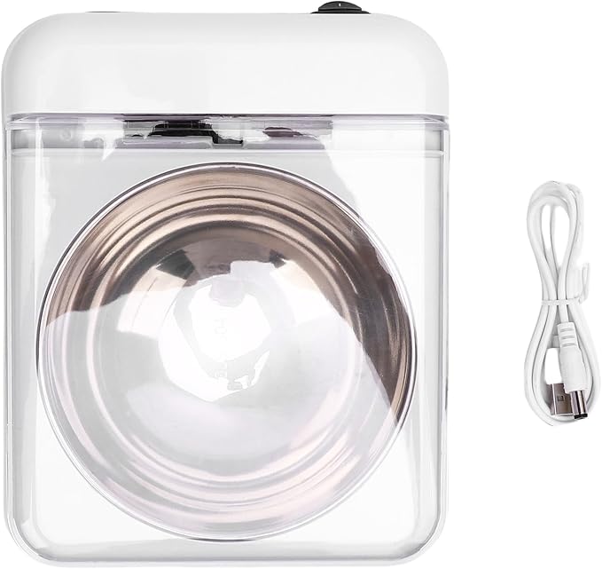 Zerodis 350ml Automatic Pet Feeder with Smart Infrared Sensor Lid, USB Rechargeable Food Dispenser for Dogs, Elevated Cat Food Bowl, Suitable for Indoor Camping Travel Cats Dogs Puppy,