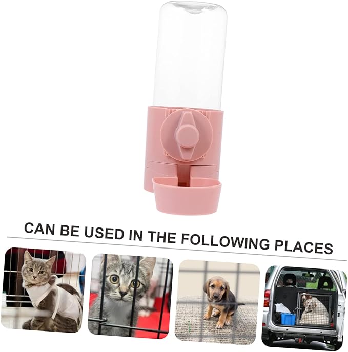 1Pc Hanging Automatic Water Feeder for Dogs Cats Pets Portable Water Dispenser with Bottle Design for Busy Pet Owners for Cages and Travel