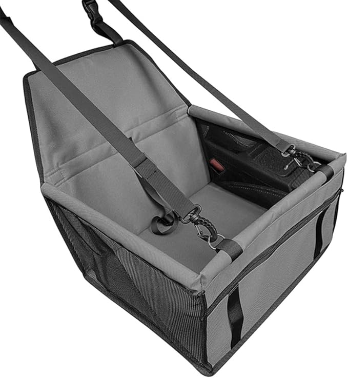 Pet Car Seat for Ford Focus 5-Door Hatchback/Focus Combi/Focus Active/C6 BK/2005-2024 2025 Dog Car Seat with Leash Portable Dog Bed for Car Washable Foldable Car Pet Bag,Dark Grey