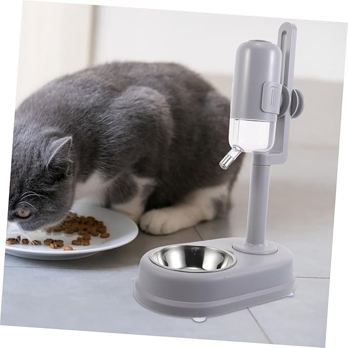 Pet Feeding Station Water Dispenser Kitten Puppy Feeder Bowl Cats Dogs Automatic Watering