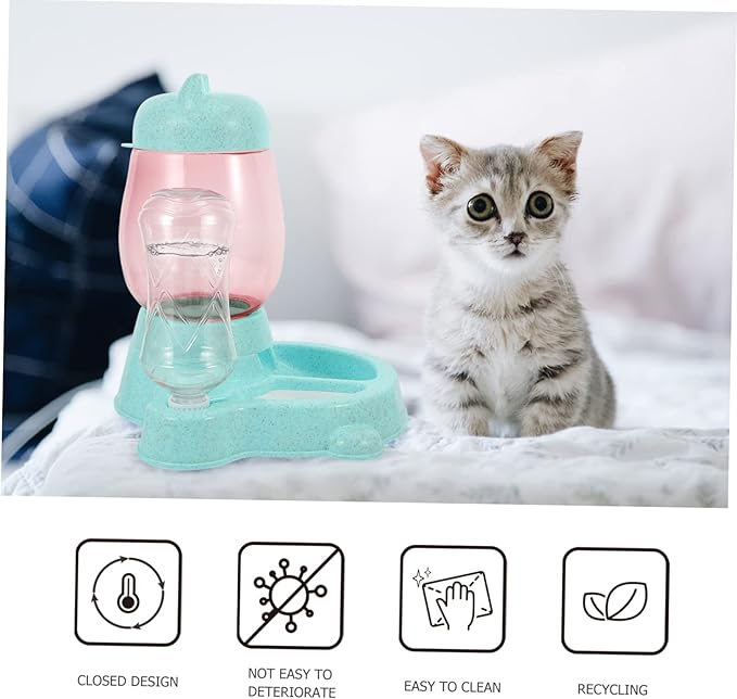 Cat Dog Automatic Feeder Pet Feeding Bowl Water Dispenser Bowl for Pet