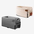 Brrnoo Console Dog Car Seat Armrest Booster Seat, Universal Cat Nest Pet Car Mat, Four Season, Grey