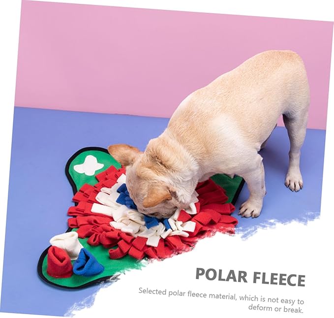 Dog Nose Training Mat Sniffing Pad for Snack Slow Eating Pet Feeding Mats Dog Supplies Nose Work Polar Fleece
