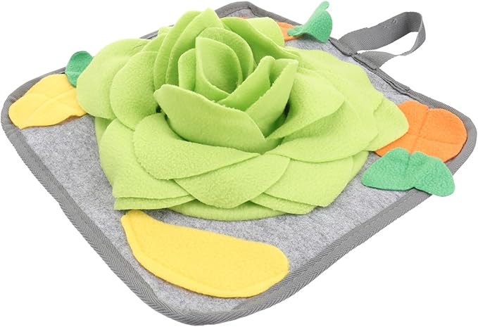 UPKOCH 1pc Rabbit Snuffle Mat for Nose Smell Training Slow Feeding Pad for Rabbits Random Pattern Accessories Reduces Boredom and Anxiety Enhances Health Through Foraging Play