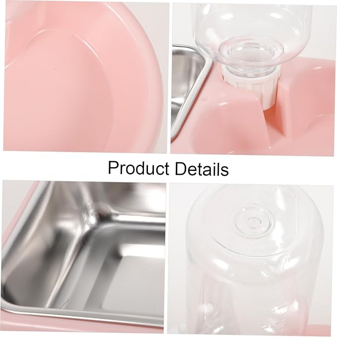 Double Pet Water Feeding Bowl Automatic Puppy Water Feeder for Dogs and Cats Creative Spill Design Smooth for Shop