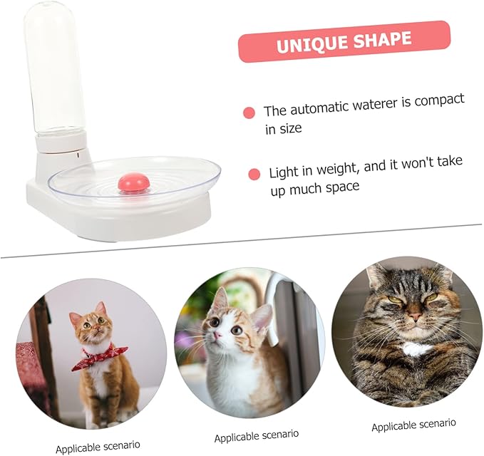 VICASKY Creative Pet Water Feeder Automatic Water Dispenser for Dogs Cats Stable Base for Home Use for Busy Pet Owners