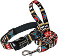 Personalized Dog Collar Leash Custom Puppy Pet Collar Pitbull Collars Pet Product Small Dog Collar for Small Medium Large Dog Red Set S