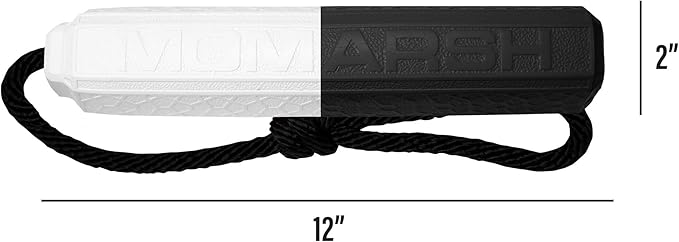 Momarsh Floating Dog Training Bumper | Durable Dummy with Easy Launch Rope | Advanced Waterfowl Hunting Retriever Dog Tool | Enhance Agility and Obedience