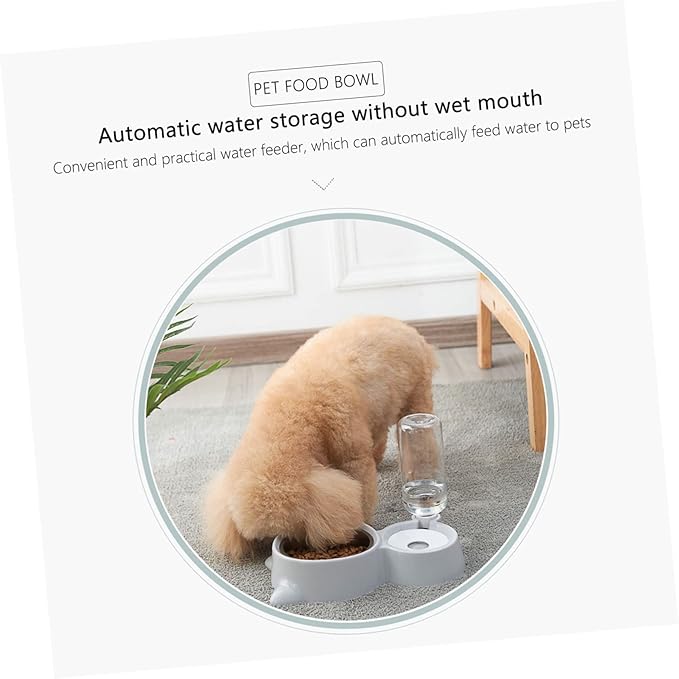 Practical Pet Drinking Feeder Automatic Water Dispenser Plastic Bowl Ideal for Small Dogs