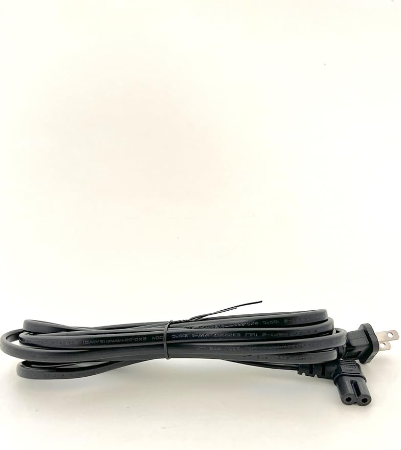 [UL Listed] OMNIHIL Extra Long 10FT L-Shaped C7 Power Cord Replacement for Healthy Pet Simply Feed Dog and Cat Automatic Feeder Power Supply