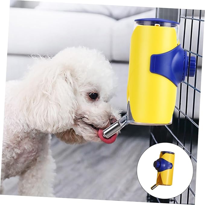 Hanging Pet Waterer Wear Resistant Automatic Feeder for Cats Dogs Convenient Cage Mounted Design Break Easy to Water Dispenser for Pet Hydration