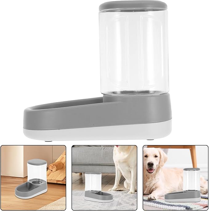 DOITOOL Automatic Dog and Cat Food Feeder with Airtight Dry Food Container and No-Spill Water Bowl, Extra Large Capacity Pet Feeder Suitable for Small and Large Dogs