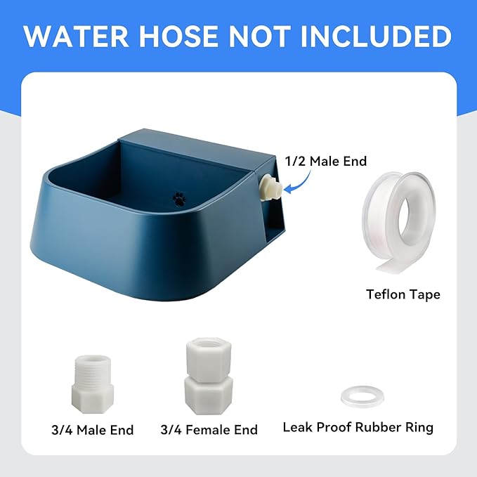 Enjoying Automatic Dog Water Dispenser 2L Outdoor/Indoor Pet Waterer Feeder Self Filling Water Float Valve Livestock Waterer for Dog Cat Chicken