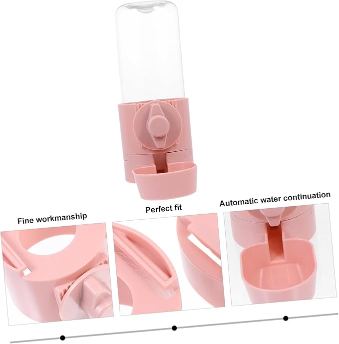 Hanging PET Water Feeder Automatic Water Dispenser for Dogs and Cats Sturdy Hanging Bottle Easy to Install Suitable for Home and Travel