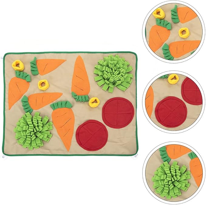 balacoo 1pc Pet Sniffing Cushion Toy Creative Dog Smell Mat for Interactive Puzzle Play Fleece Foraging Skills and Train Nose Work for Dogs