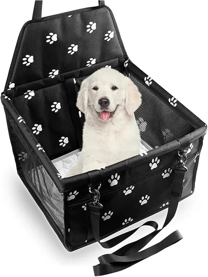 Pet Car Seat Waterproof Foldable Travel Pet Dog Seat Cat Dog Travel Bag Pet Car Ride Supplies(Blue)