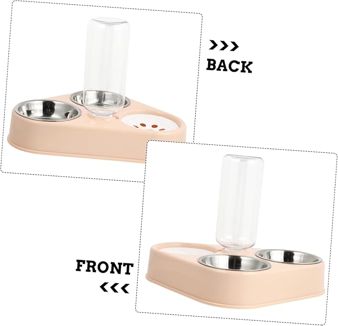 BESPORTBLE Dog Cat Automatic Water Dispenser Stainless Steel Bowl Splashproof Easy to Pet Supplies