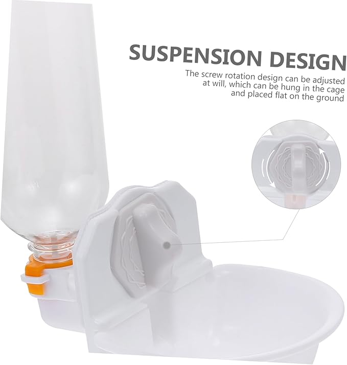 Sosoport Automatic Pet Water Dispenser Water Drinking Bowl for Dogs and Cats Convenient and Practical Pet Feeder Easy to Install Suitable for Cages and Outdoor Use