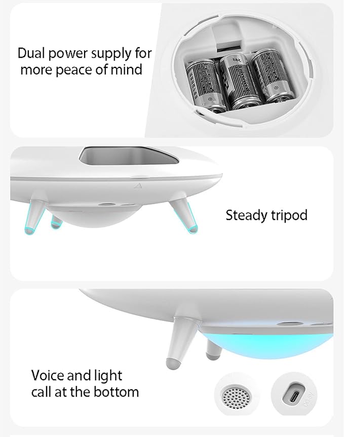6 Meal Automatic Dog Cat Feeder, Dog Cat Wet & Dry Food Pet Feeder with Programmable Timer, Auto Dispenser for Small Cat Dog with Portion Control
