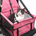Pet car Seats Small Dogs,Dog Car Seats for Small Medium Dogs & Cats,Portable Puppy/Pet Car Booster Seat with Clip-On Leash and Mesh Window for Pet Up to 12 lbs (Pink, Small)