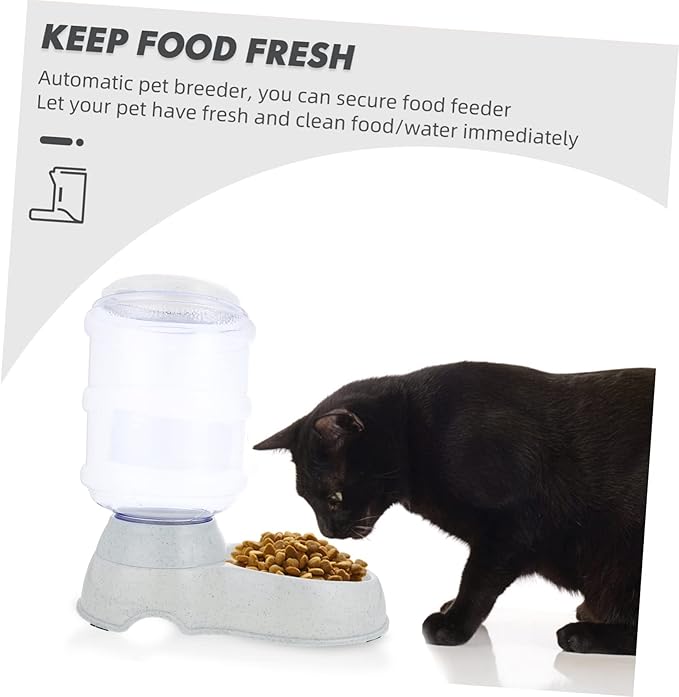 VANZACK Automatic Pet Food Dispenser for Cat Dog Unique Design Sturdy Construction Home Pet Supply