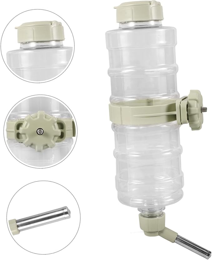Hanging Automatic PET Water Dispenser Leakproof Water Feeder for Dogs and Cats Ball Valve for Crate and Travel