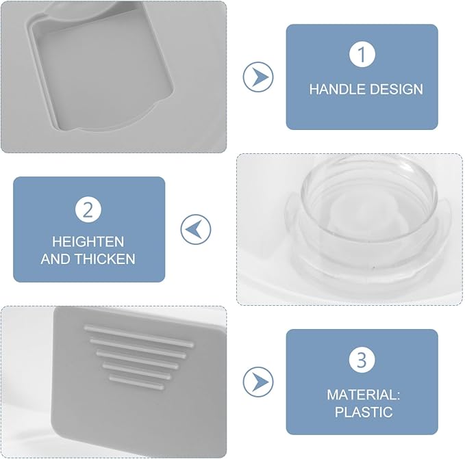 Plastic Pet Food and Water Dispenser, Dual Feeding for Dogs and Cats