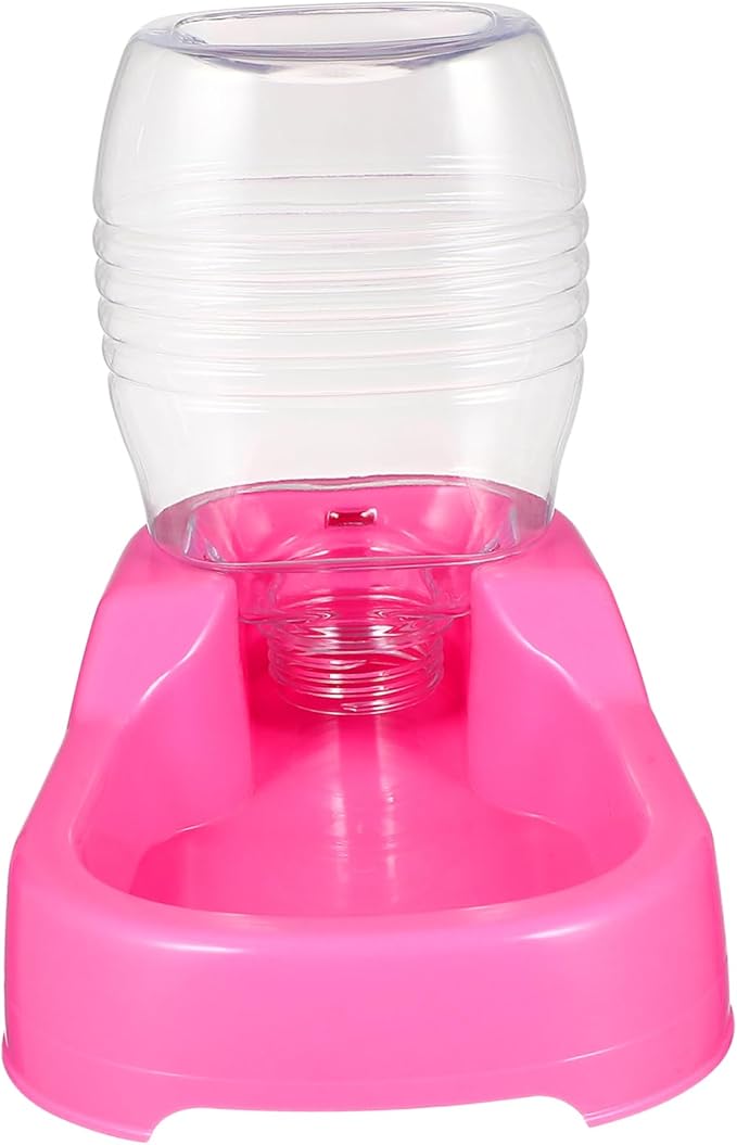 BESPORTBLE Pet Water Feeder Bowl Pink Durable Non Spill Design Environmental Safe Dog Puppy Drinking Tool for Home and Pet Shops
