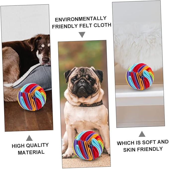 NOLITOY 2pcs Quality Material Dog Sniff Balls Pet Dog Toy for Slow Feeder Mental Physical Exercise Home Garden Play