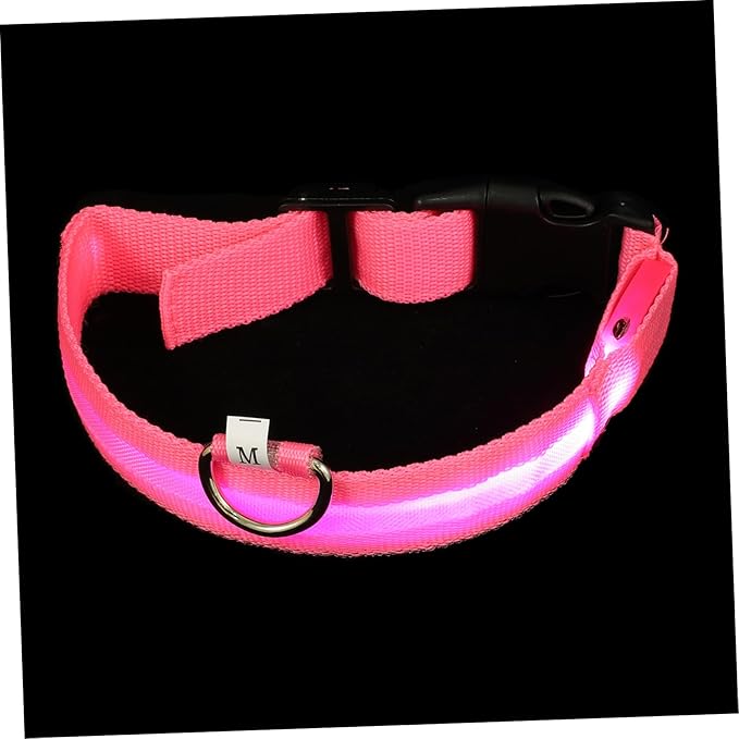 ibasenice 1set Rechargeable Led Dog Collar Neon Pet Neck Decor for Puppies Comfortable Skin-Friendly Design for Night Safety for
