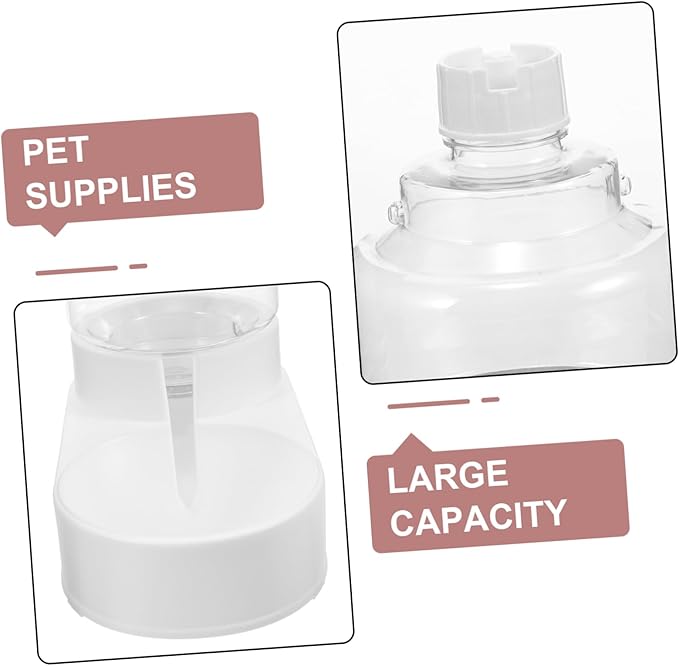 Automatic Pet Water Dispenser Capacity Cat Water Bowl Smooth for Dogs and Cats Convenient and Feeding for Home