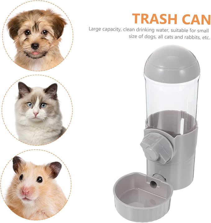 Automatic PET Water Dispenser for Cats and Dogs Hanging Tip Design Plastic Water Feeder 1.5L Capacity for Indoor Use Easy to Clean