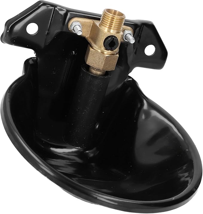 Goat Feeder, Automatic Water Bowl Farm Water Drinking Equipment with Copper Valve Goat Waterer Fountain Farm Feeding Water Bowl Automatic Water Dispenser for Dogs for Livestock