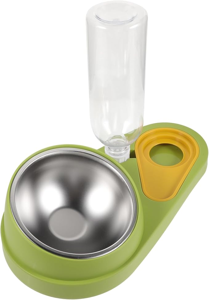 Generic Automatic Pet Feeder and Water Dispenser Capacity Pet Food and Water Bowl for Dogs and Cats Easy to Non-tip Design for Home Use