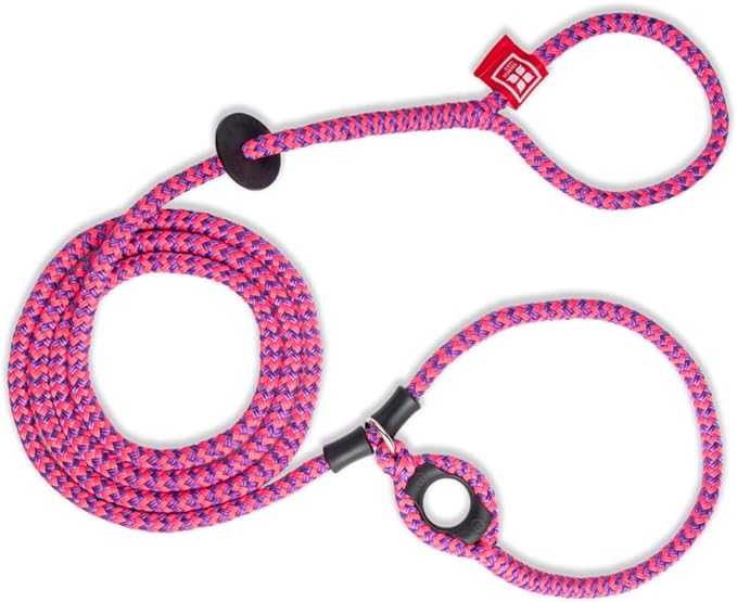 Harness Lead No Pull Dog Harness and Leash Set, Anti Pull Dog Harness, One-Piece Cushioned Rope Safely Prevents Escaping and Pulling *New Insert is Removable (Medium/Large, Pink/Purple)