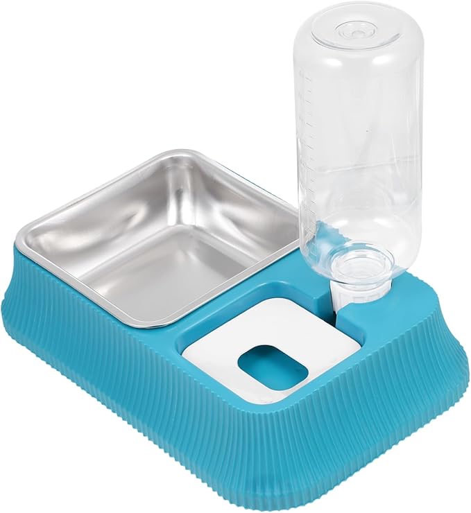 TOYANDONA Pet Feeder Detachable Dog Bowl with Non Slip Base Automatic Water Dispenser for Cats Dogs and Rabbits Easy to and Replace for Indoor Use
