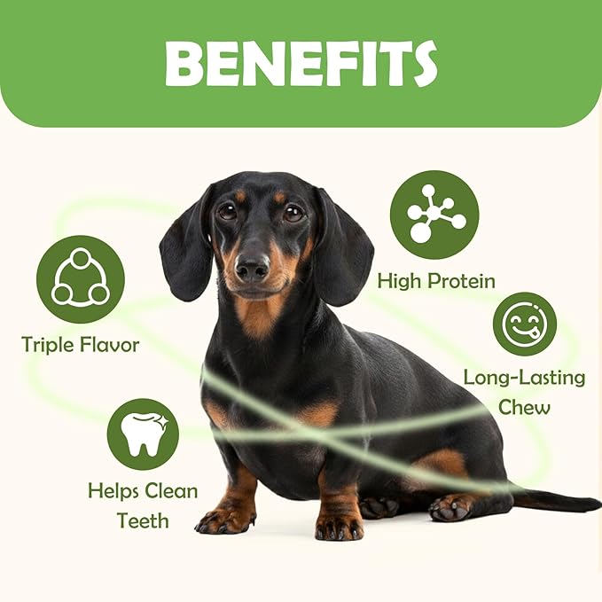 MON2SUN Dog Treats, Triple Flavor 5 Inch Chicken Liver Duck and Chicken Wrapped Rawhide Snacks for Small and Medium Dogs, 31.75 Oz (45 Count-Pack of 1)