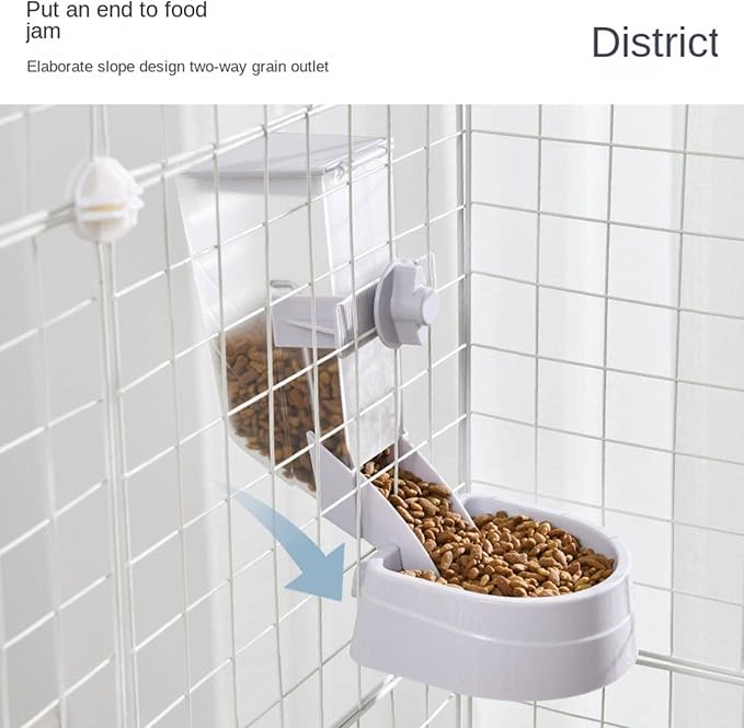 MBETA Cat Bowl Hanging Fixed Anti-Tumble Neck Protection Food Basin cat and Dog Drinking Water Hanging Automatic pet Feeder