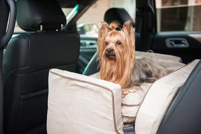 Medium Snoozer Luxury Lookout Car Seat, Buckskin and Java