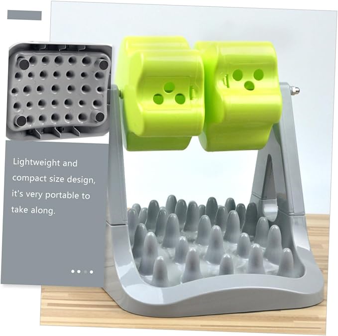 Automatic Dog Food Dispenser Interactive Feeding Bowl with Slow Feed Design Durable Material Compact for Dogs and Puppies for Training and Enrichment