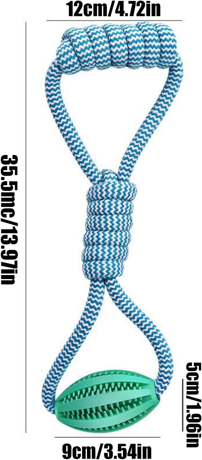 Dog Rope Ball Toy - Large Breed Dog Toy | Pet Interactive Rope Ball | Ropes Balls Dogs Large Breed | Interactive Food Dispenser String | Cotton Knot, Pet Chew Supplies for Easy Throwing