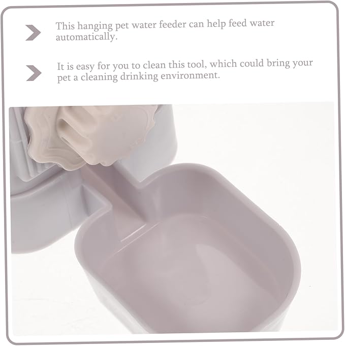 Healifty Automatic Hanging Pet Water Dispenser for Dogs and Cats Leak Resistant Water Bottle with Easy Installation Height Self Refilling Cage Mounted Feeder for Outdoor and Indoor Use